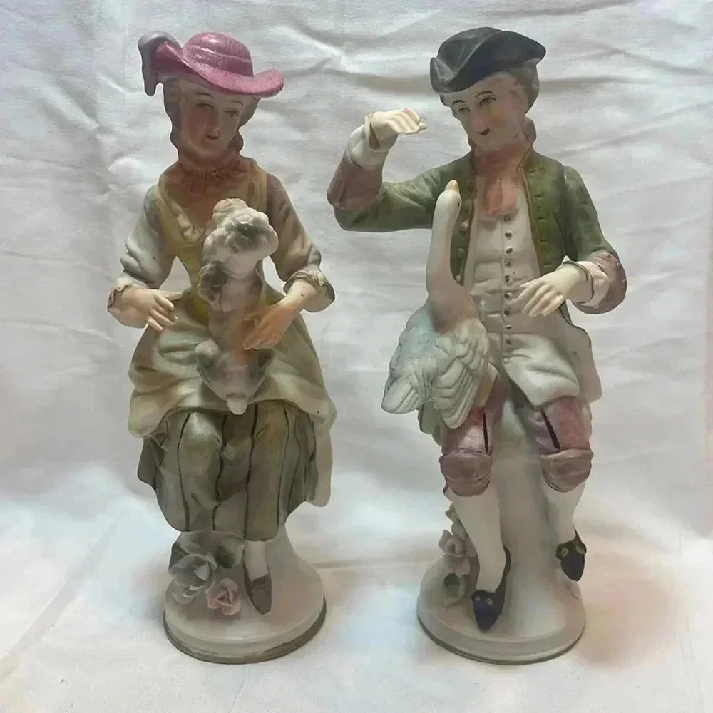 Vintage Capodimonte Figurines - Picture 1 of 6